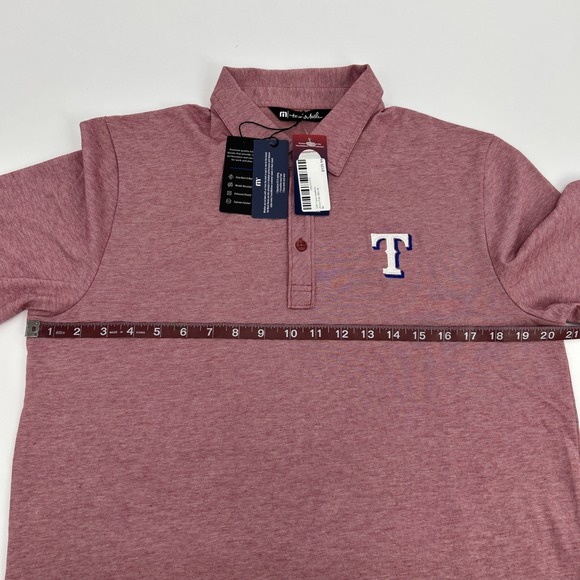 Texas Rangers Shirt Men's M Red Travis Mathew Short Sleeve Polo ASG 2024 MLB NEW - Picture 12 of 13